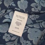 CAbi  Style‎ 5265 Blue Floral Cap Sleeve Drawstring Waist Dress Size Medium Photo 5