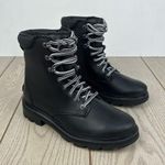 Sorel  Women's Lennox Leather Lace-Up STKD WP Boots US8.5 Black / Sea Salt $190 Photo 0