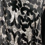 Chico's Chico’s Travelers Floral Velour Oriental Inspired Silk Blend Blouse Size 2 (L) Photo 4