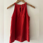 Martin + Osa Red Orange 100% Silk Tank Top Size 6 Photo 2