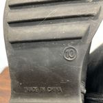 BP  Side Zip Round Toe Ankle Leather Black Boots Mid 2'' Heel Size 10M Photo 6