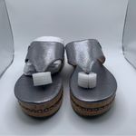 Karl Lagerfeld NWB  Women's Karsyn Platform Sandal size 9M EU 40 platform silver Photo 4