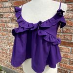 Romeo + Juliet Couture COPY - purple lace up crop top / S / Excellent condition Photo 6