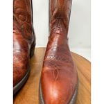 Laredo Women's Western Cowboy Boots Brown Leather Stitching Square Toe Size 7.5B Photo 4
