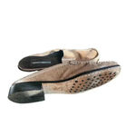 Sesto Meucci  tan leather snakeskin mules size 8 Photo 4