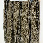 Ellen Tracy Bohemian Black and Gold Silk Pants Photo 2
