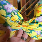 Relleciga NWT  Yellow Purple Floral Push Up Bikini Top Twist Underwire Size XXL Photo 1