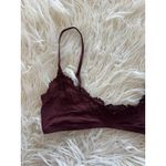 SKIMS Skim Fits Everybody Lace Scoop Bralette Oxblood Size Small Photo 2