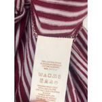 Free People Wrapped Around My Finger Top Ruffle Sleeve Burgundy V Neck Tie Boho Photo 6