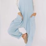 Free People Movement Hot Shot Onesie Mediterranean Hawaiian Blue Size L Photo 8