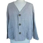 Flax  by Jeanne Engelhart button down oversized jacket Photo 0