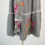 Johnny Was NWOT  Acacia Floral Embroidered Full Zip Tiered Hoodie Sweatshirt S Photo 4