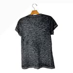 Rag and Bone  Shirt Women Small Black Heather Grey Burnout Short Sleeve Tee Gothic Photo 3