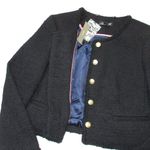 J.Crew NWT Louisa Lady Jacket in Black Maritime Tweed Cropped 4 Photo 4