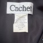 VTG Y2K Whimsigoth Dress Sz 8 Cachet 2000s Black Mini Halter Embellished Fairy Photo 7