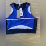 Adidas  Blue and White Sports Bra Photo 3