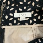 Ann Taylor LOFT Women’s Black & Tan Eyelet Pencil Skirt Size 12 Photo 3