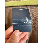 Lands' End Terry Cardigan Sweater Draped Open Front Mushroom Medium Petite Brown Size undefined Photo 4