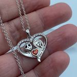 Night Before Christmas I Love You Forever Heart Necklace Silver Photo 3