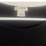 J.Crew Black Short Sleeve Jersey Dress, Wrap Knot Tie at front waist, size XL Photo 2