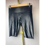 CARBON38 High Rise Biker Short in Takara Shine Sz. S Black Photo 1