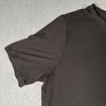 Old Navy  Luxe Womens S Tall Black Short Sleeve Thin Round Hem Tee T-shirt Top Photo 3