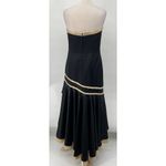 Vintage Y2k Camille La Vie Gown Beaded Strapless Satin Sweetheart Black Beige 10 Photo 7