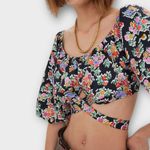 For Love & Lemons Floral Strappy Cropped Top – Size M (NWOT) Photo 1