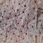 Karen Kane Tan Shorts with Embroidered Pink Flower Short Photo 5