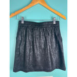 Skies Are Blue Women's  Black Snakeskin Faux Leather Mini Skirt XS Photo 3