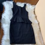 ZARA Trafaluco Collection Black Peplum Bodycon Dress Size XS Photo 9