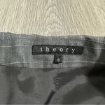 Theory Gray & White Virgin Wool Pinstripe Long Sleeve Three Button Blazer Sz 0 Photo 5