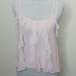Victoria's Secret  pink flowy sheer cop top size small Photo 0