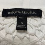 Banana Republic Womans S White Short Sleeve Crochet Top Photo 2