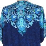 Ralph Lauren Lauren Green Blue Paisley Swim Cover Up Dress Size Med M Photo 4