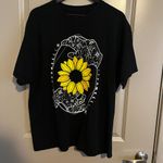 Women's Sunflower Short Sleeve Shirt XL Black Photo 2