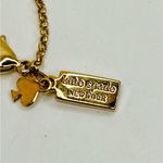 Kate Spade  Oval Pave Script “A” One In A Million Pendant Gold Tone Necklace Photo 4