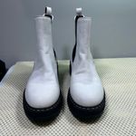 Marc Fisher MLPrivi White Leather Chelsea Boots Platform Lug Sole Womens 6.5M Photo 1