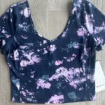 Lululemon Align T-Shirt Size 10 Circulate Tie Dye Mineral Blue Multi NWT Photo 3