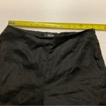 Willi Smith  Black Linen Wide Leg Pants Side Zip Sz 8 Photo 3
