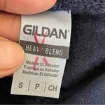 Gildan  | Navy Blue Girl Scouts Kangaroo Pocket Hoodie Sweatshirt Sz S Photo 5