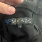 Sue Wong  size 4 small Black Nocturne mini silk beaded y2k Dress party dance lbd Photo 2