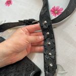 Guess Black Quilted floral Crossbody Bag with cheetah lining and bag charm Photo 1