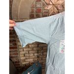 Adonna house dress searsucker floral house dress pink blue pastel collared snap front Photo 7