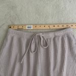 Ekouaer  Beige Ribbed Knit Set Short Sleeve Top Shorts Sleepwear Lounge Size M Photo 9