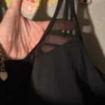 MINXUEER BLACK SHEER UPPER PLUS SIZE 22W PADDED ADJUSTABLE STRAP TANKINI TOP Photo 4