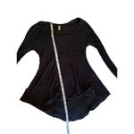 Free People  Intimately Free black long sleeve minimalist shirt XS Photo 4