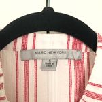 Andrew Marc Red and White Striped Marc New York Blouse Size S Photo 2