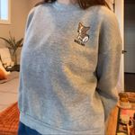 Gray embroidered ‘Welsh’ Corgi sweatshirt 🤍 Photo 0