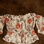 SheIn off the shoulder floral crop top. Size small and very cute. Photo 1